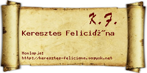 Keresztes Feliciána névjegykártya